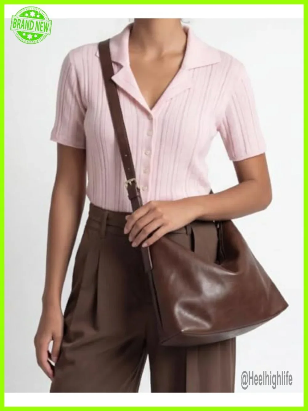 Slouchy Hobo Bag - Soft Vintage Vegan Leather Shoulder Crossbody